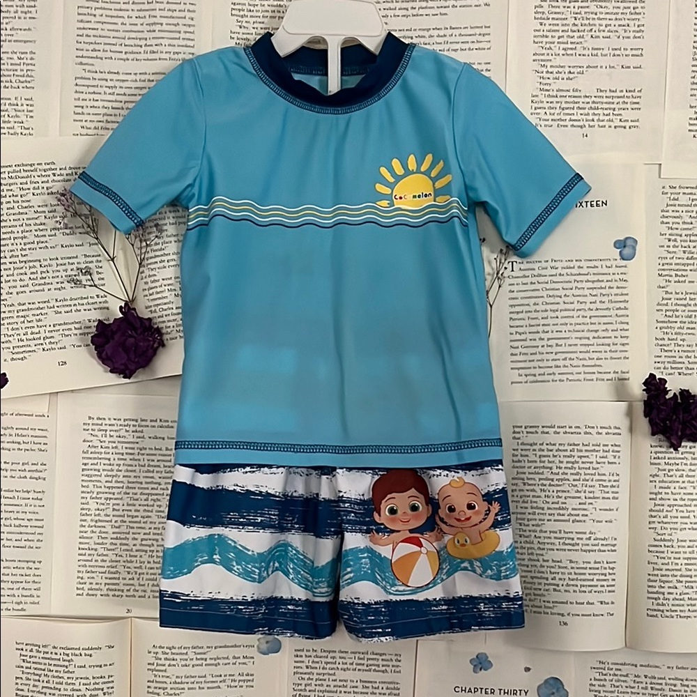 Cocomelon Kids Swim Set - Blue 2T size